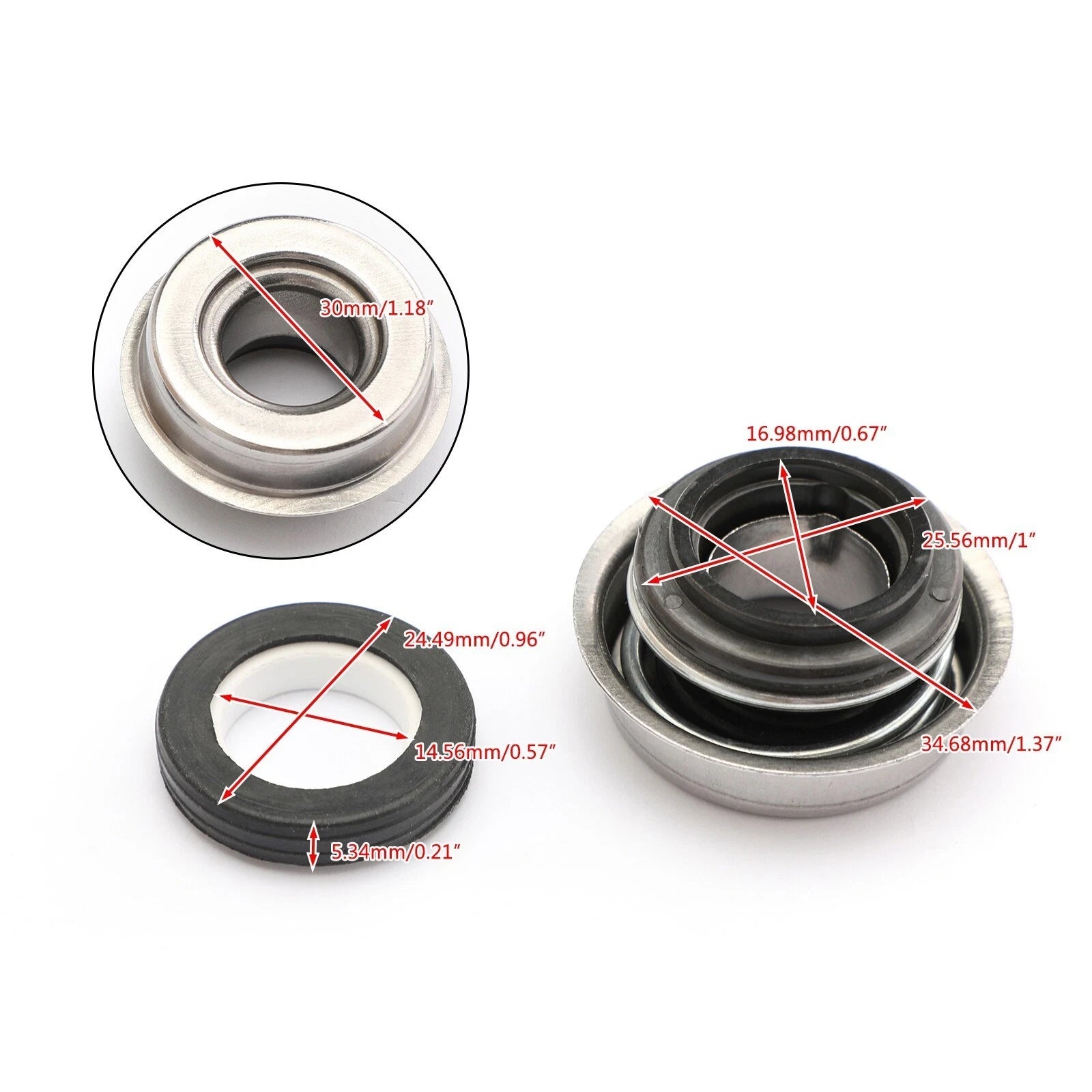 Water Pump Seal Mechanical Kit for Yamaha (11H-12438-10-00, 11H-12438-00-00)