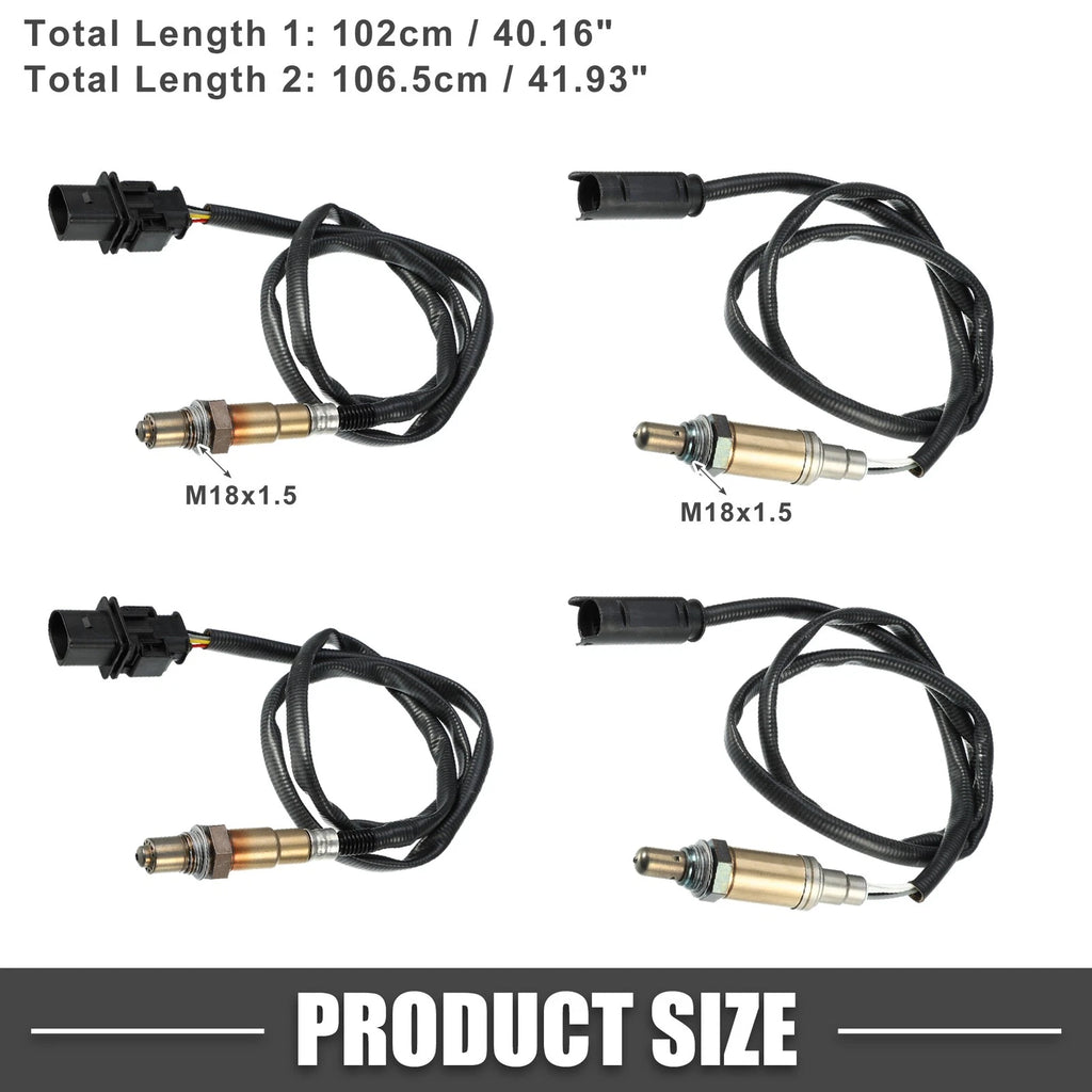 Set of 4 O2 Oxygen Sensors for BMW 325i 3 Series (2003–2005) 2.5L