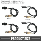 Set of 4 O2 Oxygen Sensors for BMW 325i 3 Series (2003–2005) 2.5L