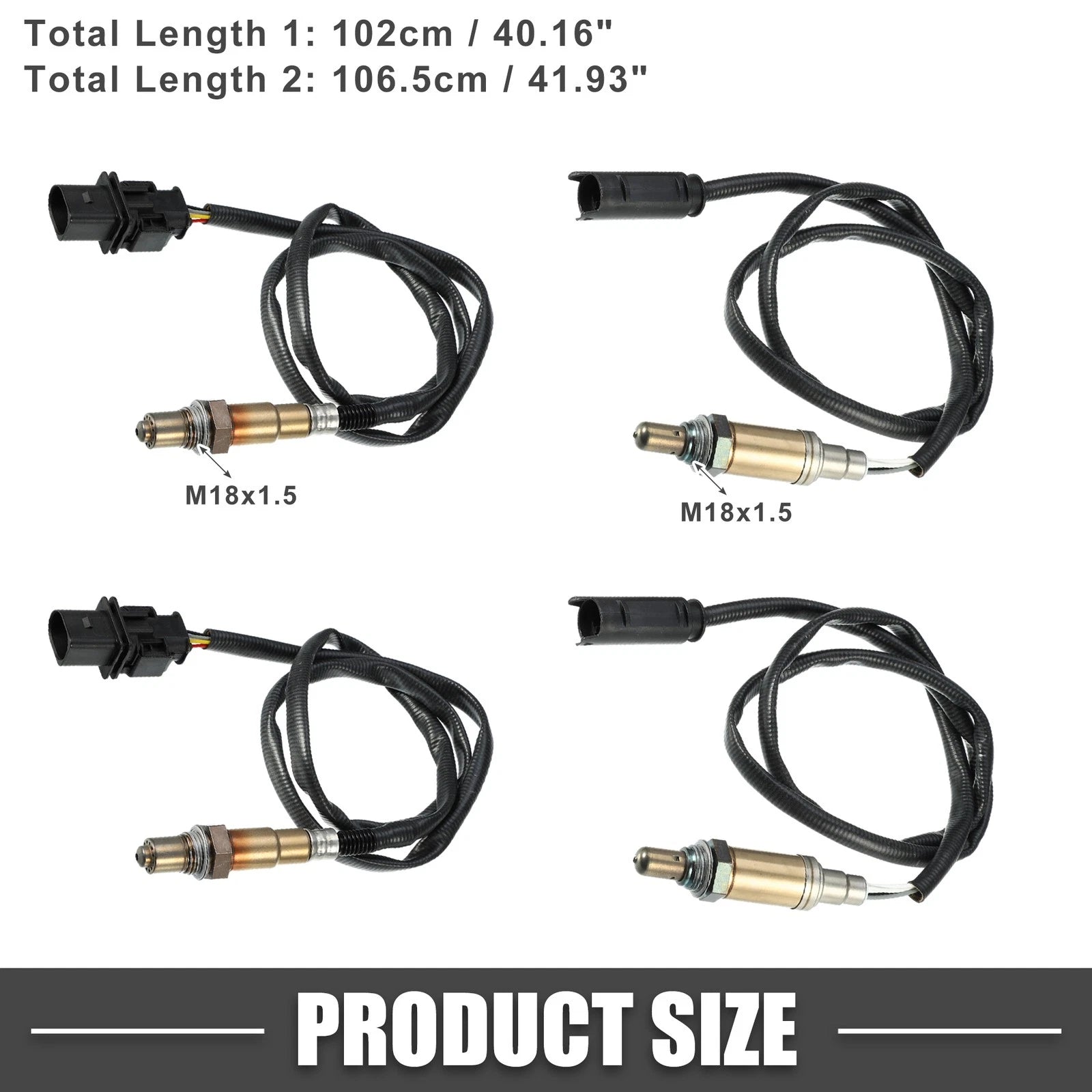Set of 4 O2 Oxygen Sensors for BMW 325i 3 Series (2003–2005) 2.5L
