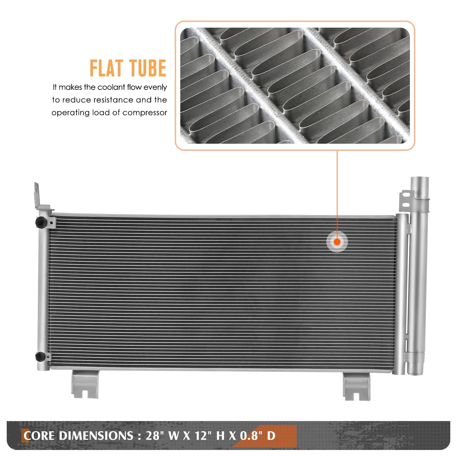 A/C Condenser for Lexus RX450H (2010–2015) Aluminum Core Replacement