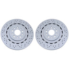 Pair Front Brake Rotors 670030935 for Maserati Ghibli Quattroporte (2014–2023)