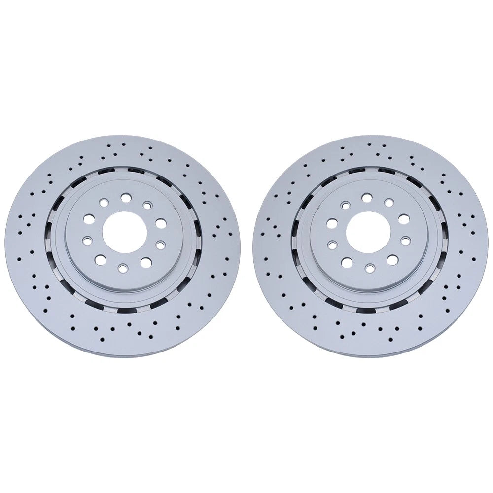 Pair Front Brake Rotors 670030935 for Maserati Ghibli Quattroporte (2014–2023)