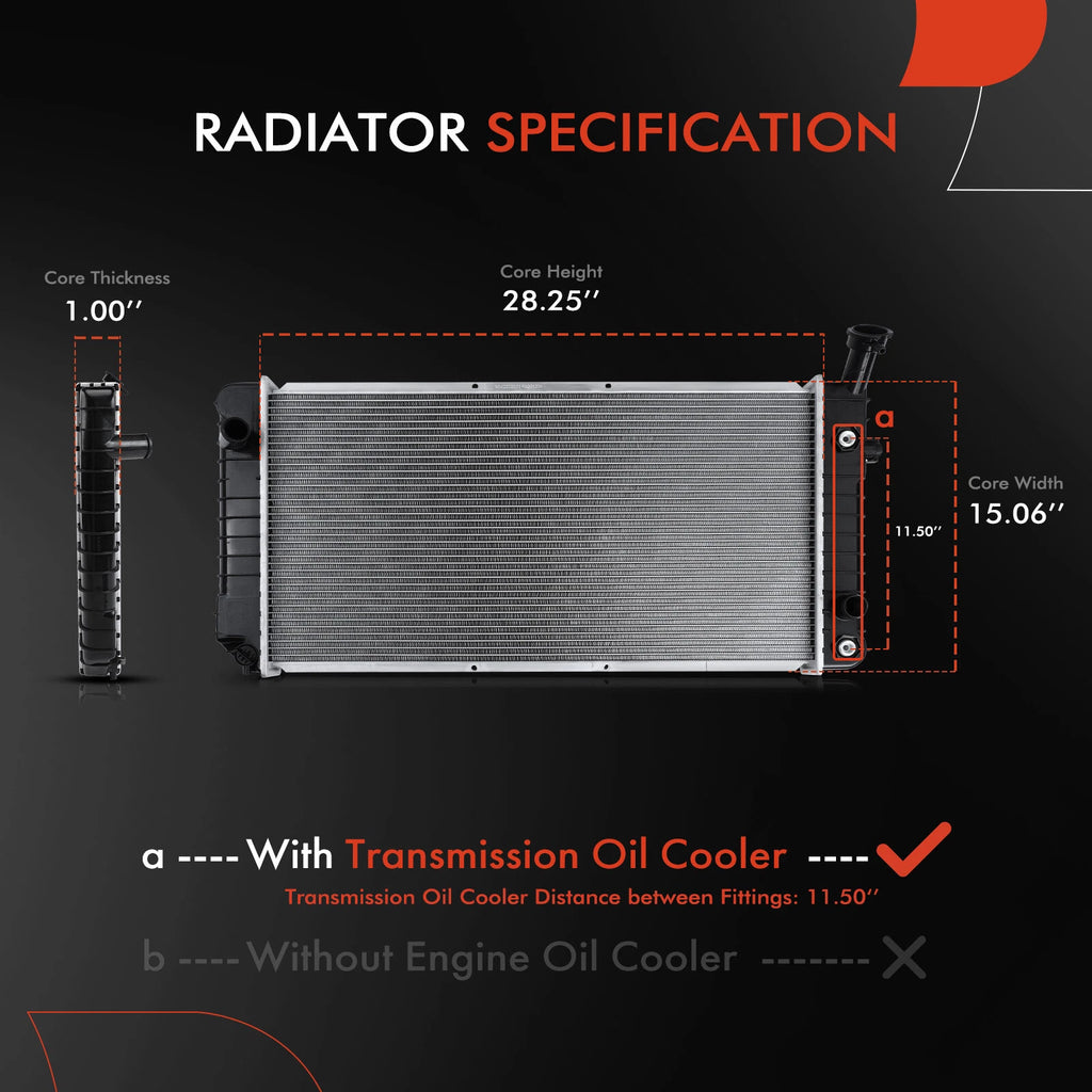 Radiator with Oil Cooler for Buick Regal (1991–1993)