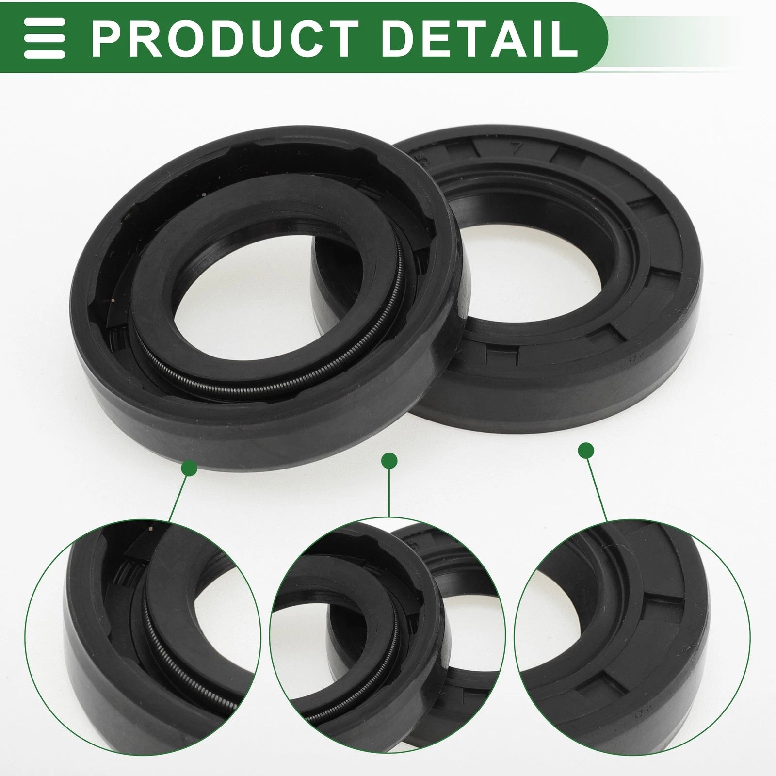 Set of 5 Oil Seal Ring NBR Rubber 19x35x7mm for Universal Applications