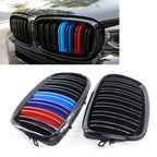 Front Bumper Upper Mesh Grille for BMW X5 X6 E70 E71 (2007-2013) Black M-Color