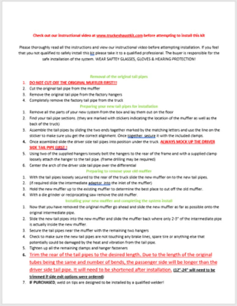 Dual Exhaust Kit for Ford F150 (2021–2025) 2.5" Flowmaster 40 Series