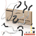 Set of 4 Power Steering Pressure & Return Line Hose Assembly for Nissan (2007)