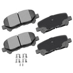 Set of 2 Rear Brake Rotors & Ceramic Brake Pads for Acura MDX (2009–2014)