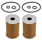 2X Engine Oil Filters for Volkswagen Passat 2.0L TDI (2012-2014)