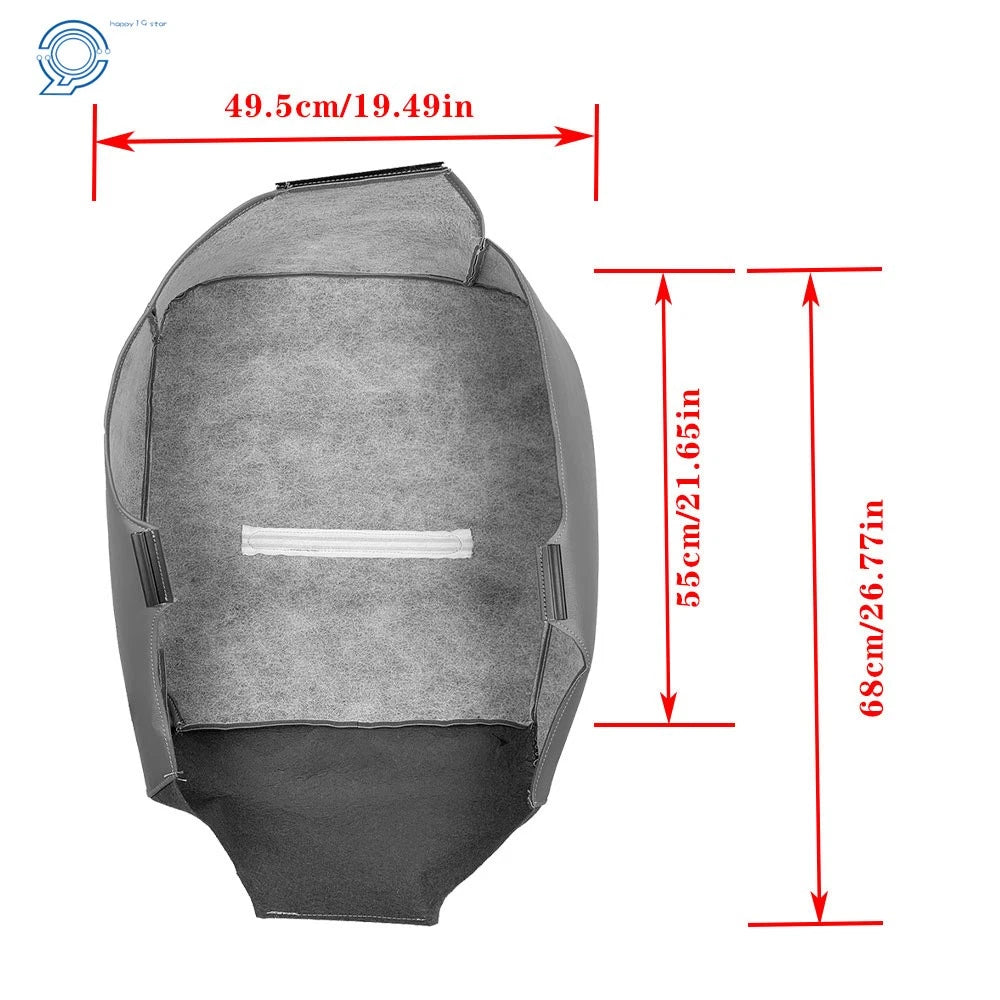 Leather Driver Seat Cover for Ford F250 F350 (2001–2007) Flint Gray