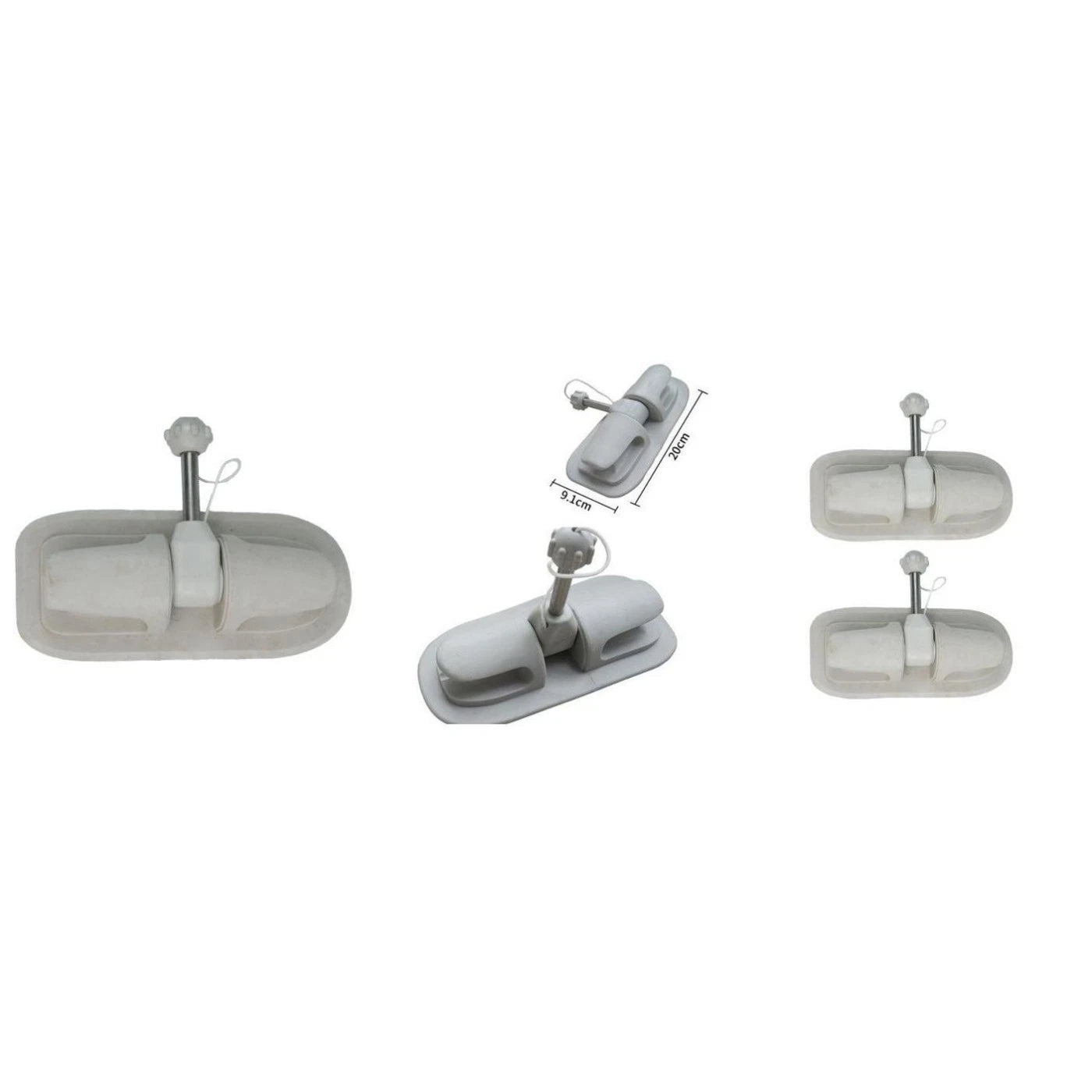 Paddle Lock Holders for Kayak & Inflatable Boat (360 Degree Rotation)
