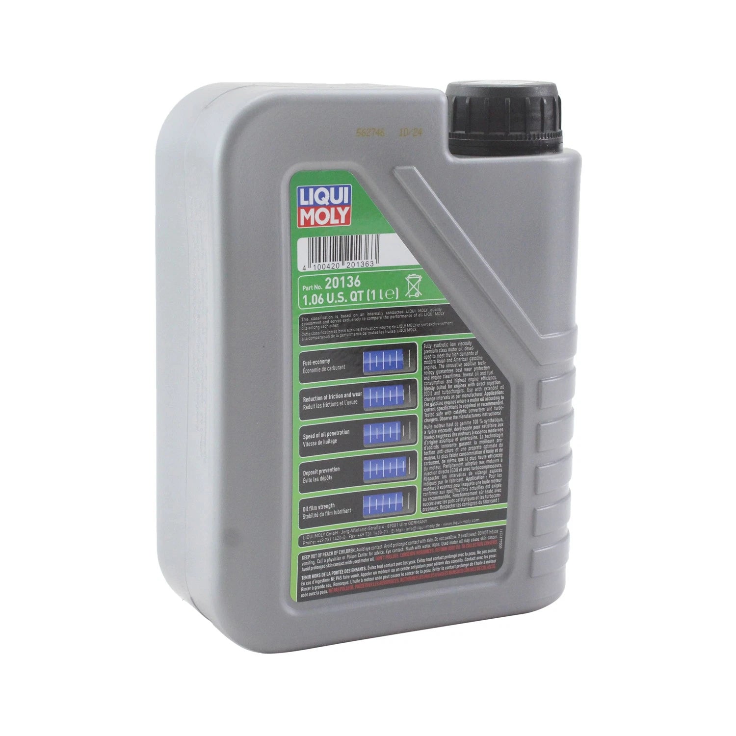 Liqui Moly 20136 Engine Motor Oil 5W-30 for (1 L)