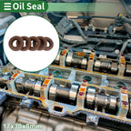 Oil Seal FKM Rubber 17x30x8mm for Various Models (5 Pcs)