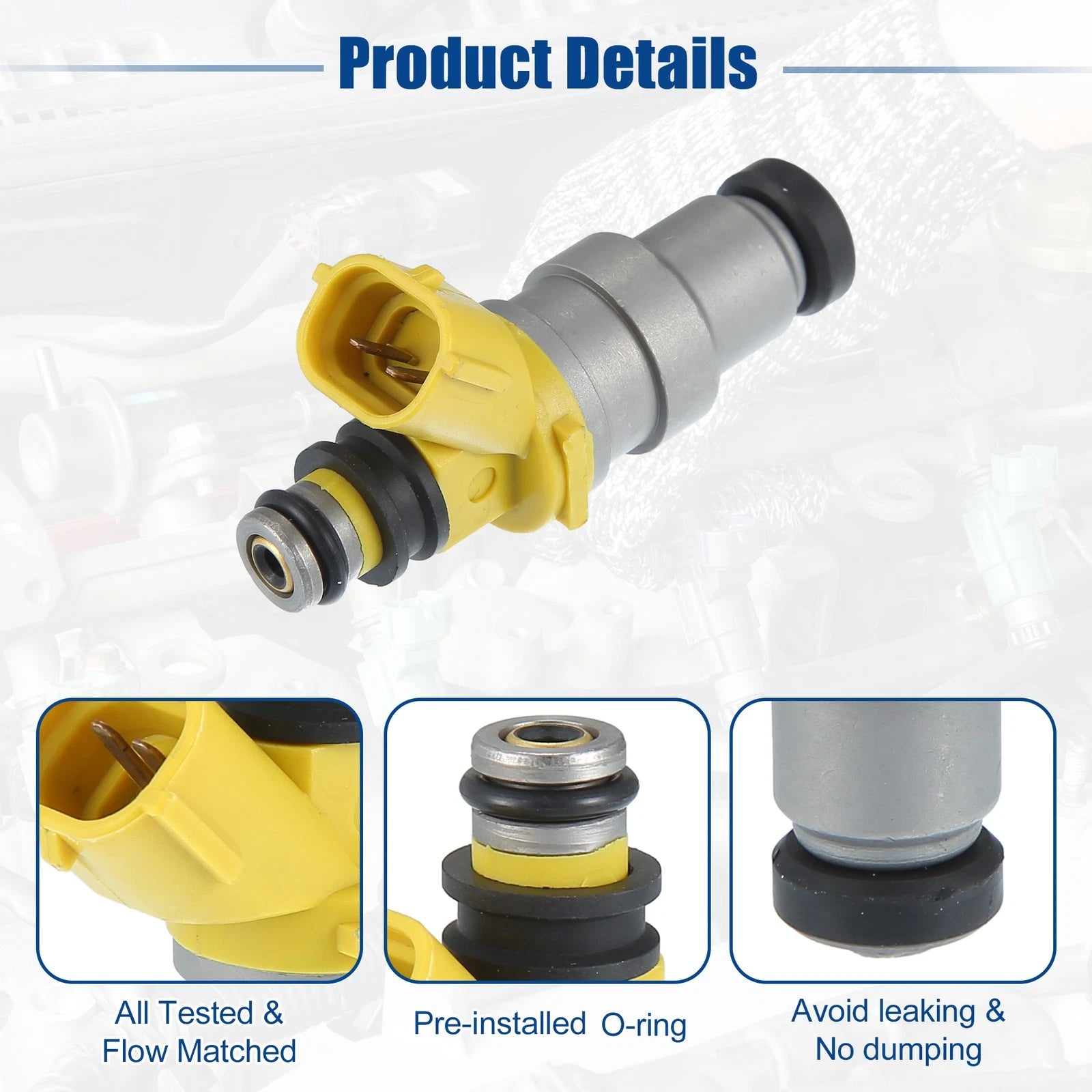6X Fuel Injector Nozzle for Toyota Supra 3.0L (1986–1988)