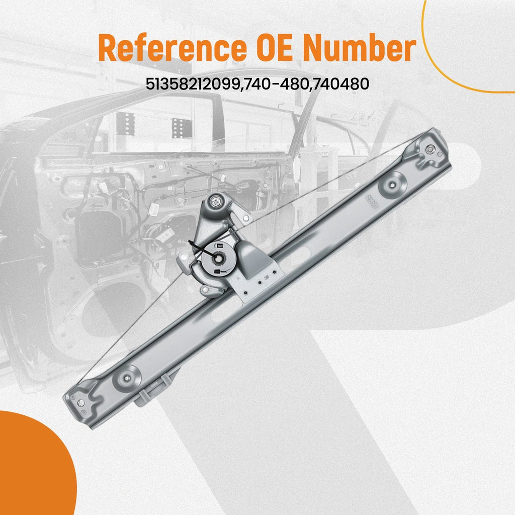 Rear Right Window Regulator Assembly for BMW E46 E90 325i 325xi 330xi (2001–2005)