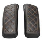 Black Saddlebag Lid Covers for Harley Touring Road King Street Glide (14-23)