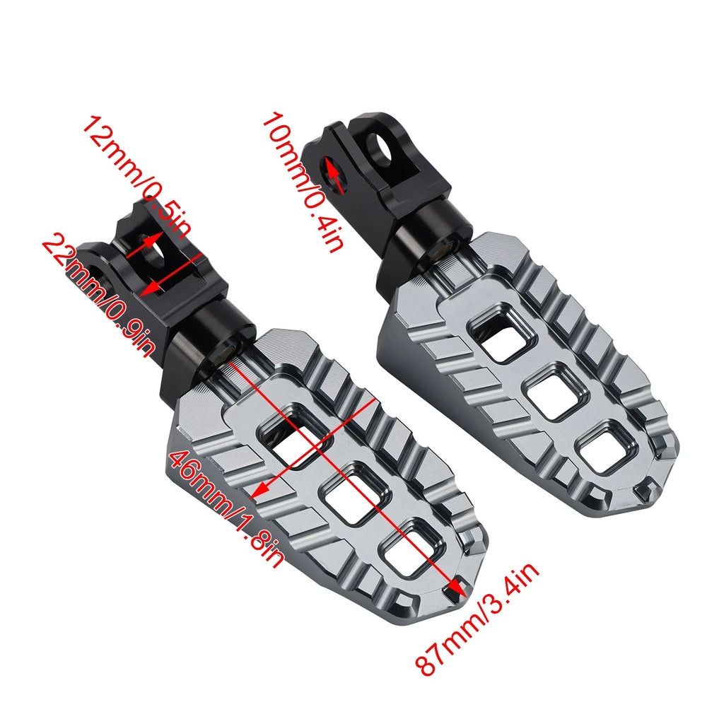 Front Footrests Foot Pegs for Kawasaki KLX230S KLX230R (2020–2025)