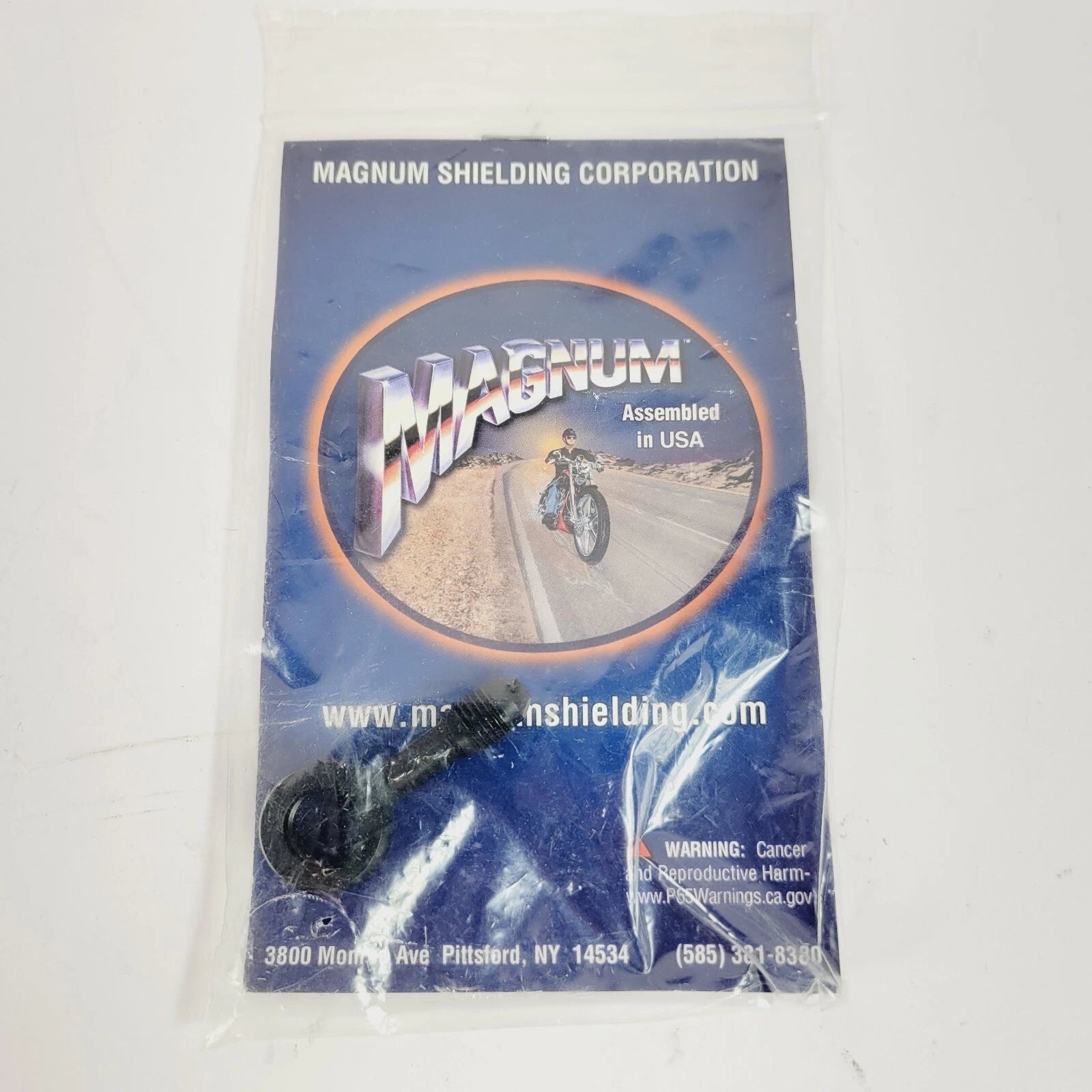 Magnum 10mm Brake Line Banjo Fitting for Motorcycle (7/16 AN3 180) Black 1704-40