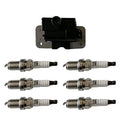 Ignition Coil & 6 Iridium Spark Plug Kit for Nissan Frontier (1999–2004)