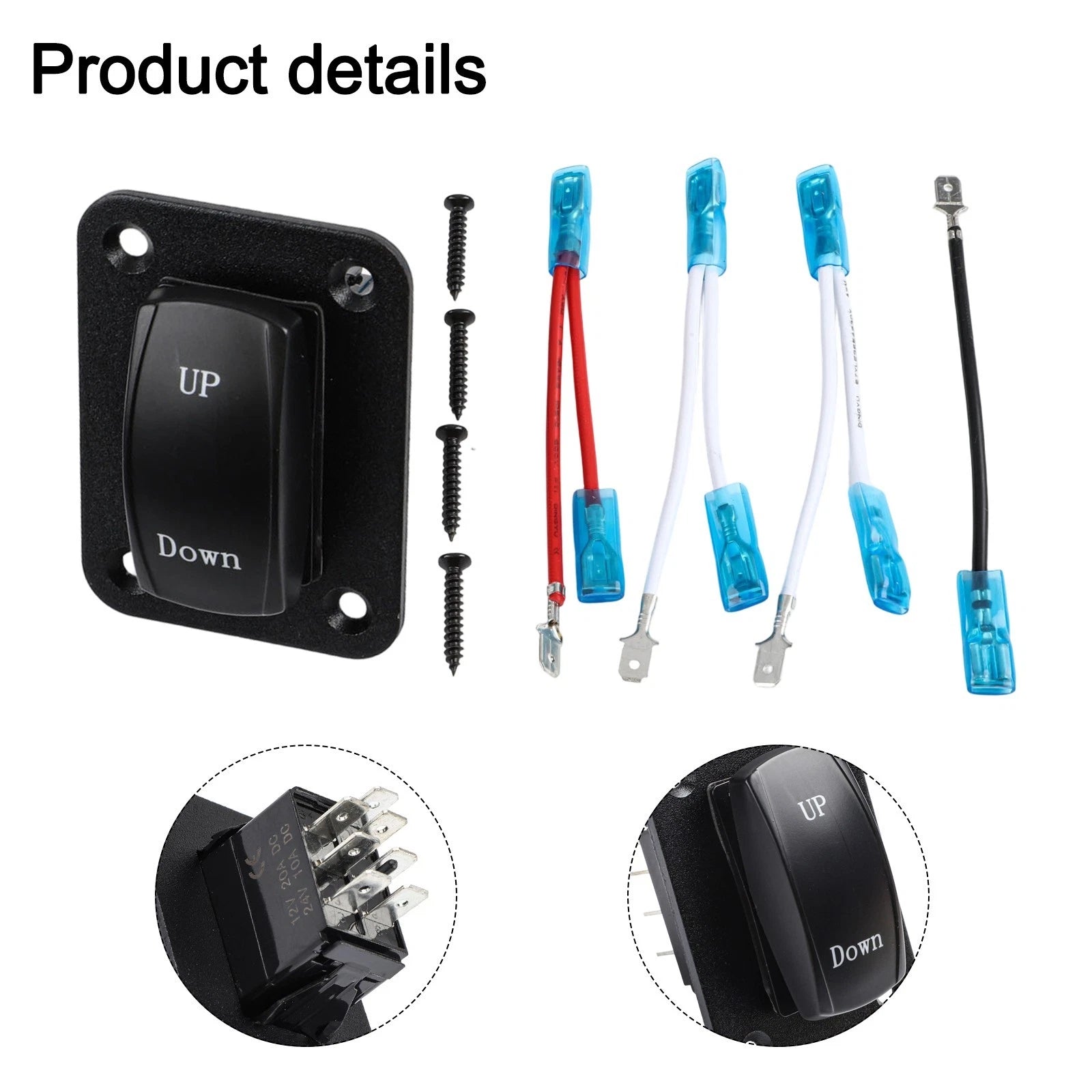 7pin Waterproof Rocker Switch Panel for Vehicle and Marine