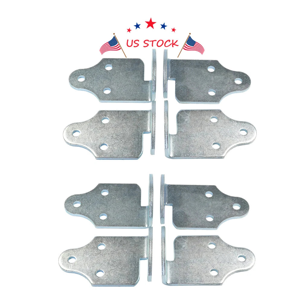 Set of 8 Utility Trailer Wood Sides Latch Rack Corner Brackets for Trailers