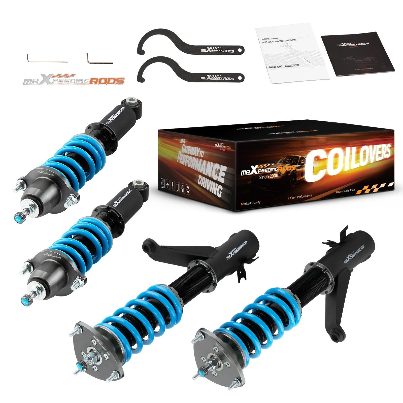 24 Way Coilovers Shocks Struts Lower Kit For Honda CRV 2002 2003 2004 2005 2006