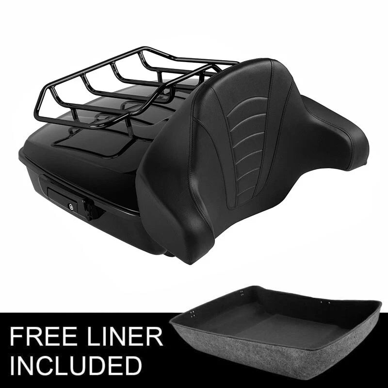 Chopped Trunk Pad Luggage Rack for Harley Touring Street Road Glide (2014–2023)