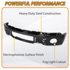 Front Steel Bumper Face Bar w/ Fog Light Hole for Ford F150 (2009–2014)