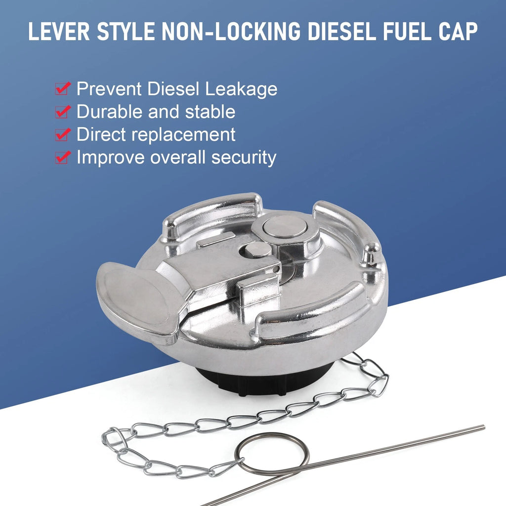 2Pcs Aluminum Diesel Fuel Cap for Peterbilt