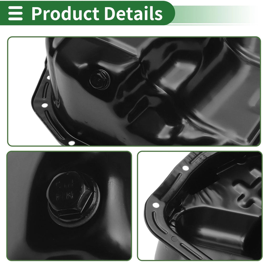 1 Pc Engine Oil Pan MN149374 for Mitsubishi Eclipse (2006–2012) Iron Black