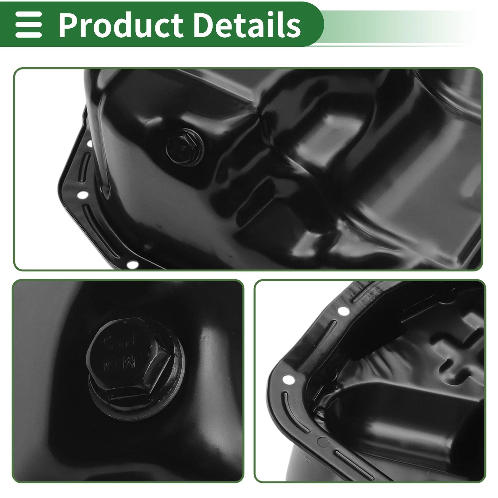 1 Pc Engine Oil Pan MN149374 for Mitsubishi Eclipse (2006–2012) Iron Black
