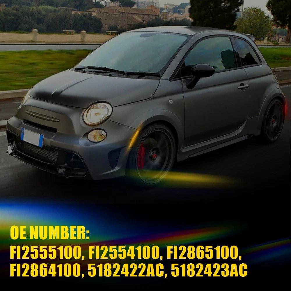 4X Side Marker Parking Lights for Fiat 500 (2012–2019) GQ Gucci Pop
