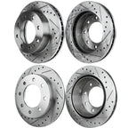 Brake Disc Set for Chevy Silverado 1500 (2004–2005) Drilled and Slotted