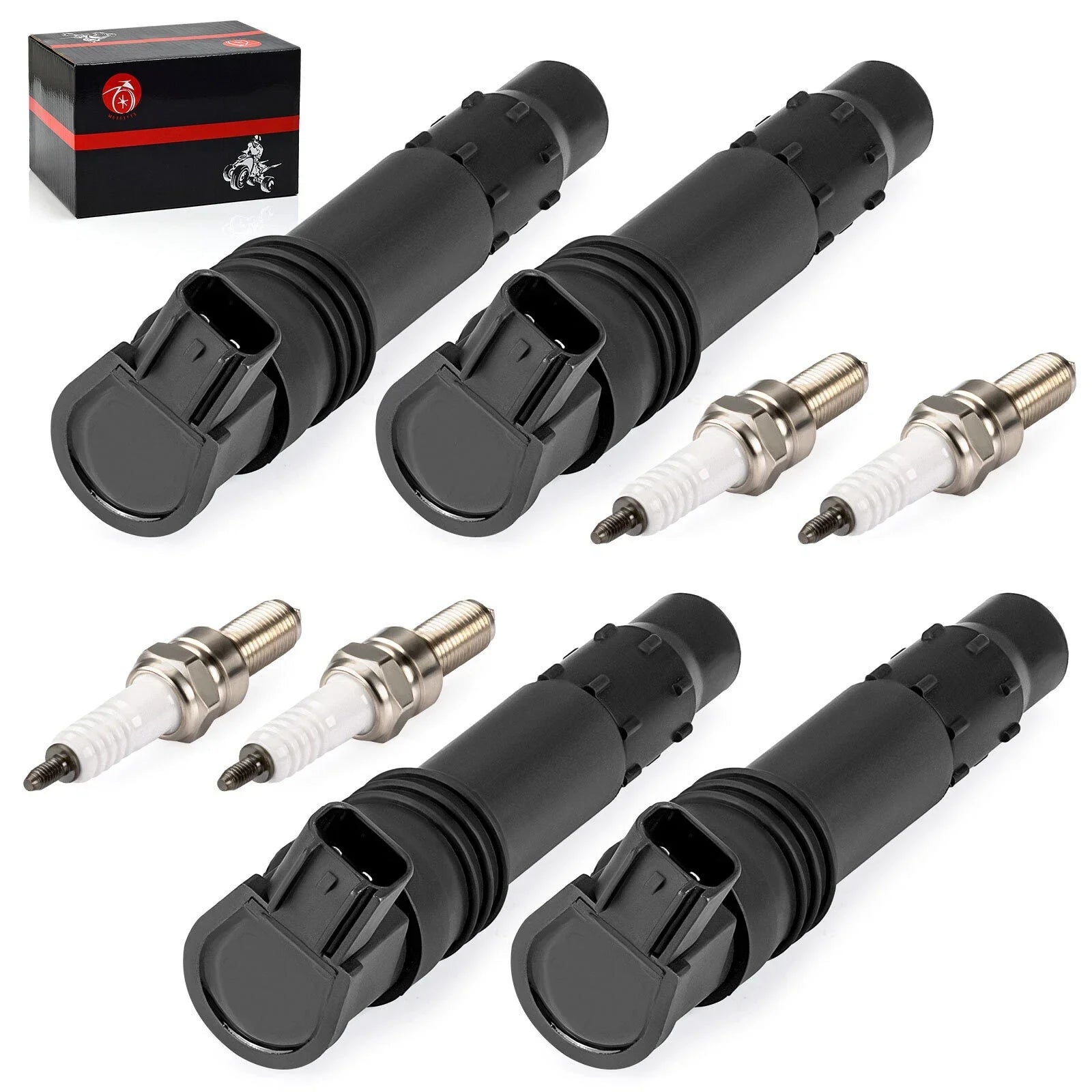 4pcs Ignition Coils & Iridium Plugs for Suzuki GSX-R600/750/1000 (2004-2010)