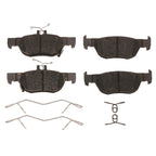 Set of 4 Disc Brake Pads for Mazda 3 (2019–2021)