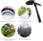 Folding Shovel for Military Survival Camping Garden Emergency (Multi-functional)