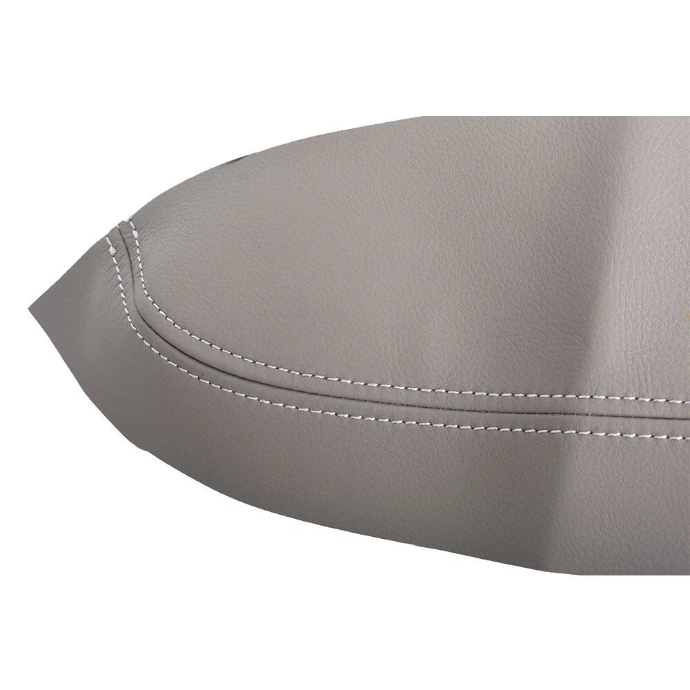 Door Panel Armrest Covers for Honda Civic (2006–2011) Gray Synthetic Leather
