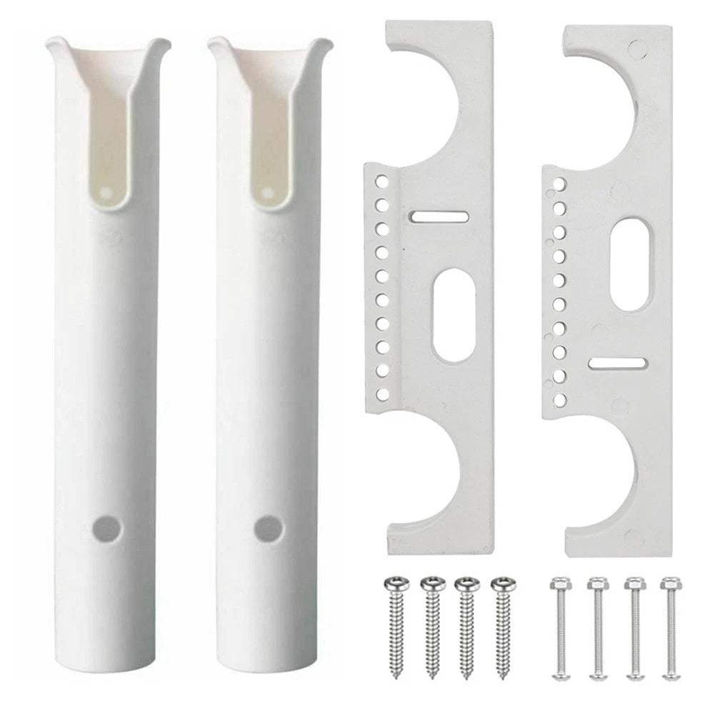 2-Piece Nylon Fishing Rod Holder for Wide Beam Marine Fishing Boats