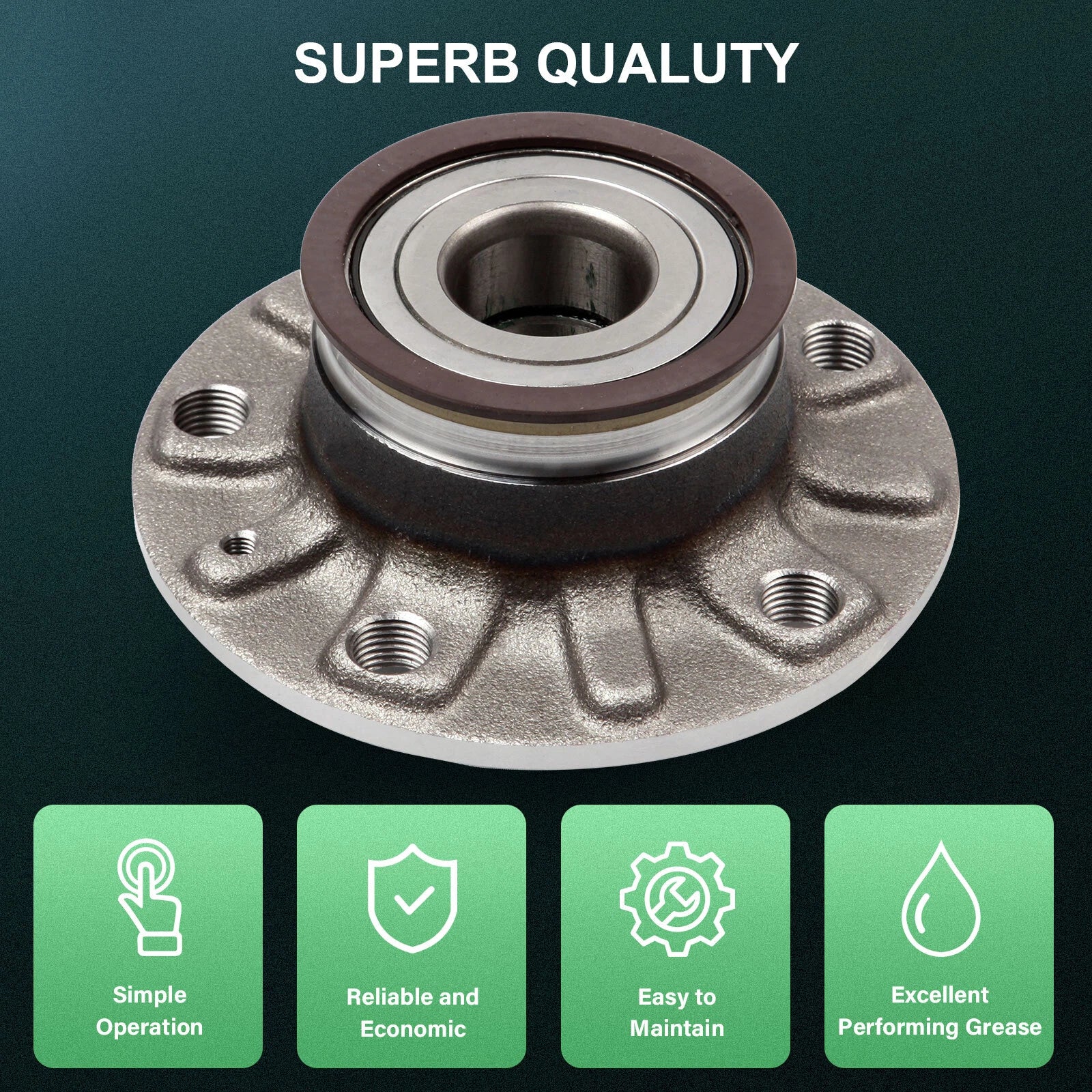 Rear Wheel Hub Bearing Assembly for Audi A3 (2006–2015) Volkswagen Beetle Golf City