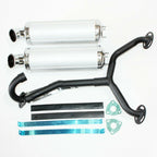 Twin Exhaust Pipe for 250cc Dinosaur Style Quad Dirt Bike ATV