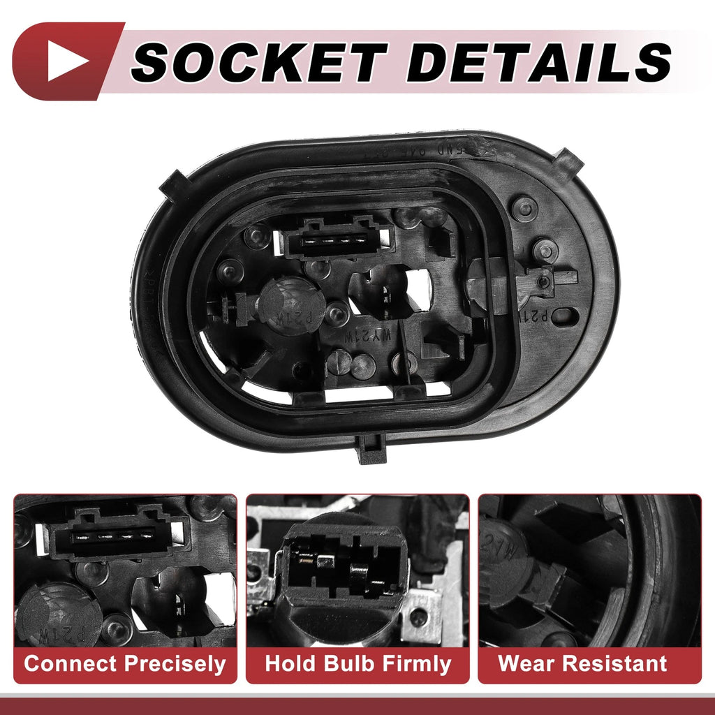 Left Tail Light Socket Wiring for Volkswagen Tiguan 5N (2008–2017)