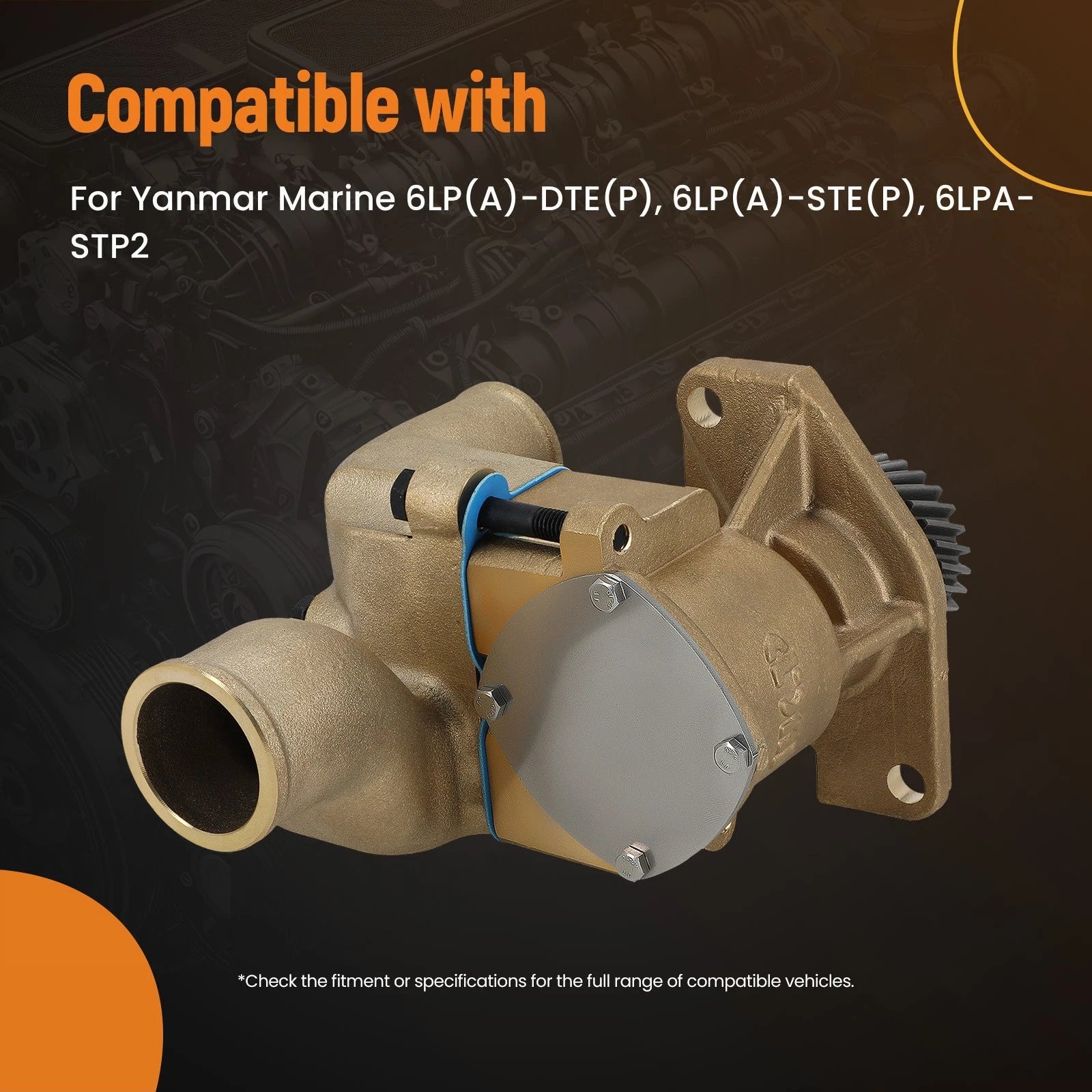 Marine Cooling Pump for Yanmar 6LP-WDT (119773-42650)