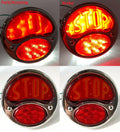 Left Right LED Tail Lights w Stop Lens for 1928-1931 Ford Model A