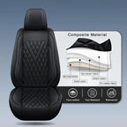 Leather Seat Covers Set for Toyota Tacoma (2013–2026) 5 Seats Front Rear