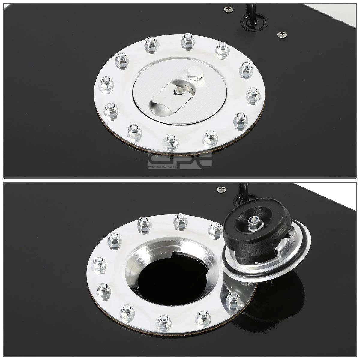 8 Gallon Lightweight Black Coat Aluminum Race Fuel Cell Tank for Universal