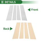 Set of 4 Door Pillar Window Trim for Toyota Tundra (2007–2013) Chrome