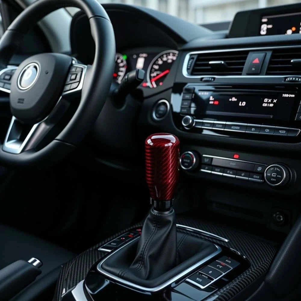 Carbon Fiber Gear Shift Knob for Universal Fit (Manual/Automatic)
