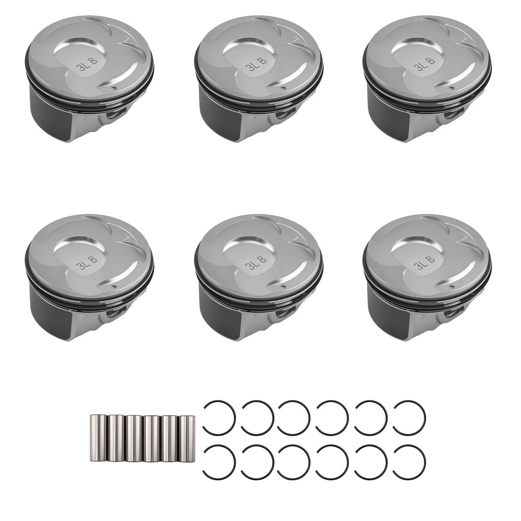 6PC Engine Piston Kit for Kia Sorento/Sedona 3.3L V6 (2011–2020) 23041-3CFA0