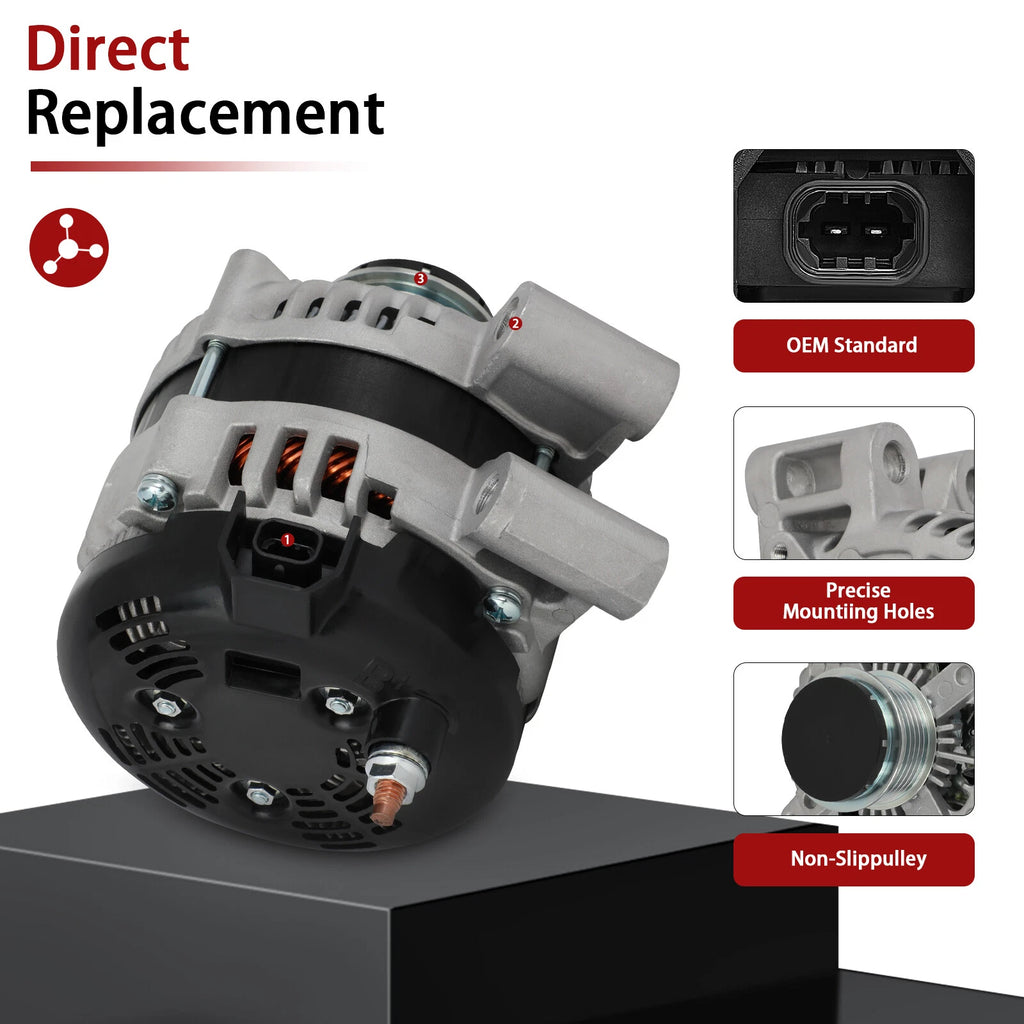 Alternator for Buick Enclave, Chevy Traverse, GMC Acadia (2007–2017)